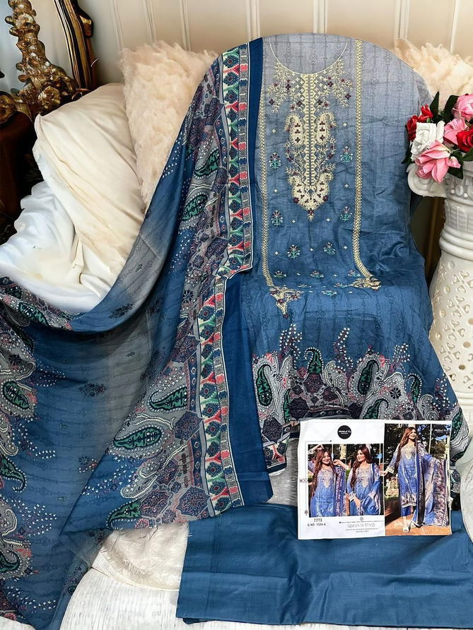 1324 A And B Mehbob tex Embroidery Cotton Pakistani Suits Wholesale Market In Surat